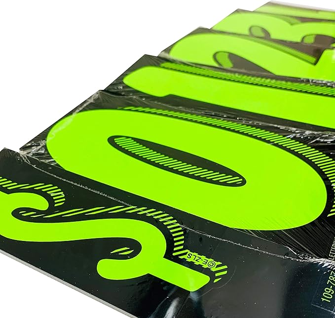 EZ Line Vinyl Decals for Cars Chartreuse Large Number Stickers 11 Dozen Windshield Numbers Pro Pack Dealer Supplies