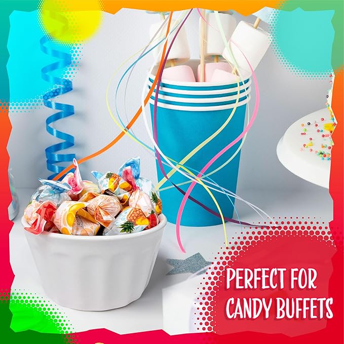 Arcor Fruit Filled Hard Candy | 2 Pound Bulk Bag | Assorted Fruit Flavors | Individually Wrapped Bon Bons Candy for Office and Parties | Orange, Cherry, Lemon, Strawberry, Pineapple