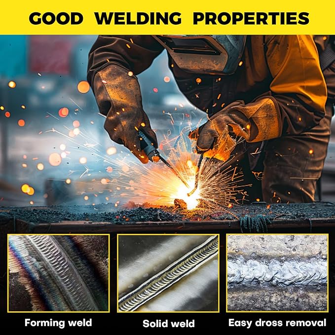 E6013 Welding Rods 3/32" 2.2LB - Carbon Steel Stick Electrodes with Low Spatter & Easy Slag Removal for ARC Welding, Home Repair, Construction