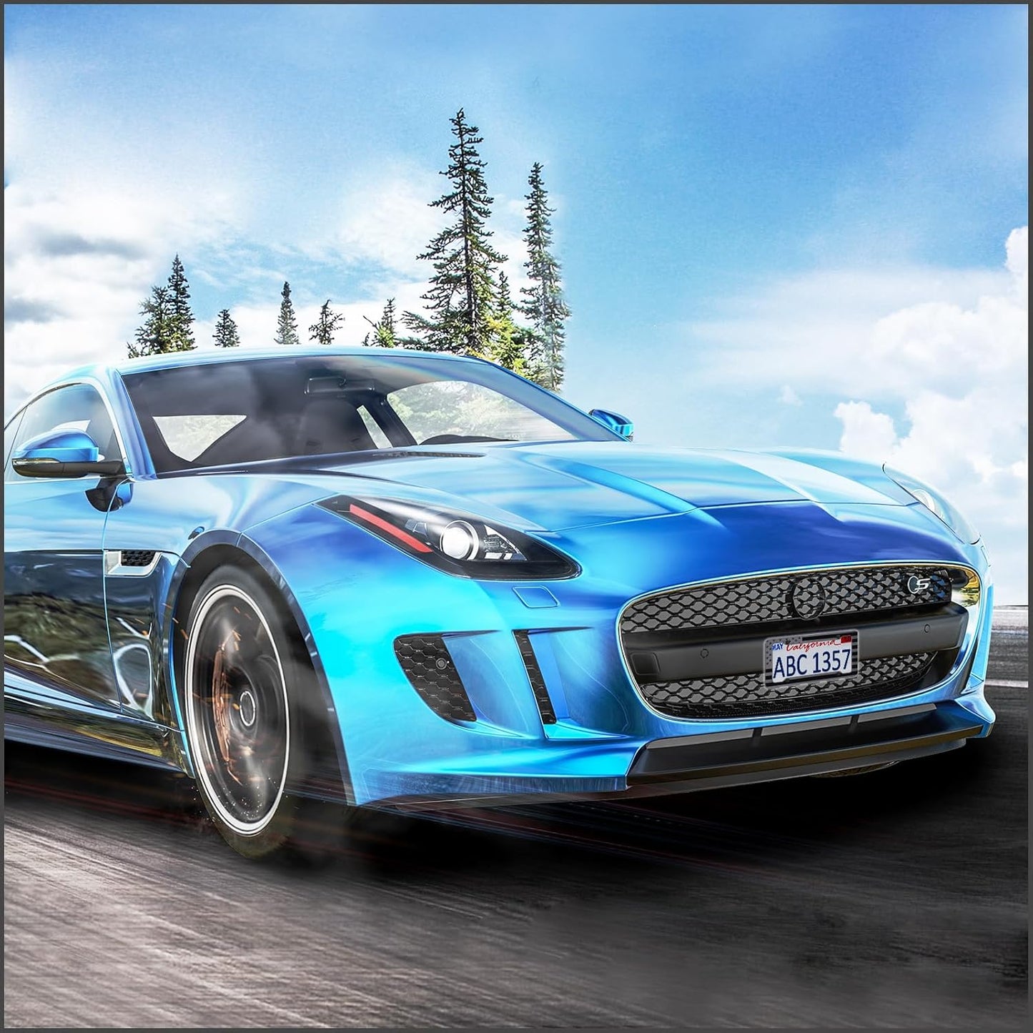 Black American Flag License Plate Frame- Front Rear Patriotic USA ‌Car Tag Frames, 2 Pack 4 Hole Subdued 3D Embossed Stars and Stripes Plastic Holder with Mounting Hardware Kit