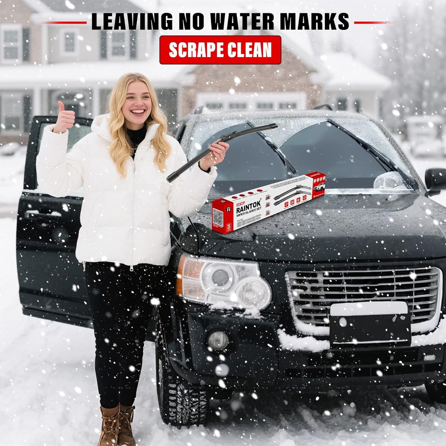 Windshield Wiper Blades Replacement for 2015-2021 Kia Sedona / 2020-2023 Kia Telluride Original Factory Quality Front Rear Wipers Blade Set for My Car - 26" 18" 13" (Pack of 3)