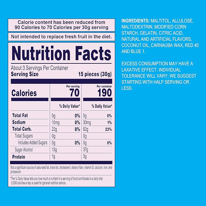 Welch's Zero Sugar Fruity Bites, Mixed Fruit Snack Box, Gluten Free & Sugar Free Snacks, 3oz Snack Packs (Pack of 6)