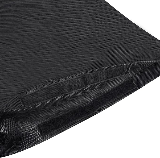 UTV Trash Sack PVC Mesh Bag Compatible With Polaris RZR, Can-Am, CFMOTO, Teryx, Mule, Arctic Cat, Pioneer, Golf Cart and most models(BLACK)