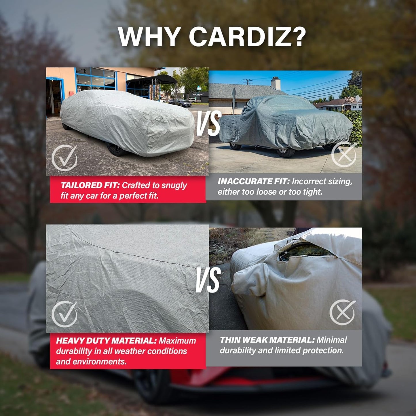 Supreme Full Car Cover – Semi Custom Fit | Dustproof, Windproof, UV Protection, Breathable & Durable All-Weather Protection | Fits Volkswagen Eurovan 2001-2003 Standard Passenger Van 3-Door