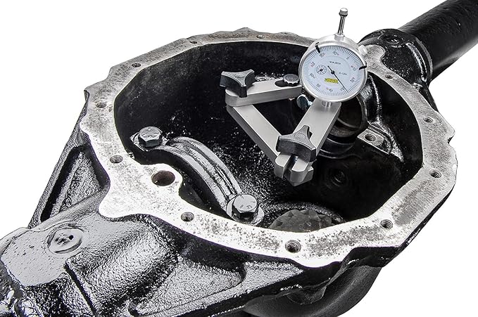 JEGS Ring & Pinion Setup Tool Kit | Made in USA | Hard Anodized Aluminum Components | Includes Dial Indicator, Laminated Instructions, Storage Case, and 3 Indicator Extensions
