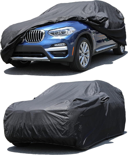 All Weather Waterproof car Cover Good for rain Snow uv Protection dust Small SUV Sportage NIRO Liberty Renegade Tucson XC40 Grand Vitara Compass Black
