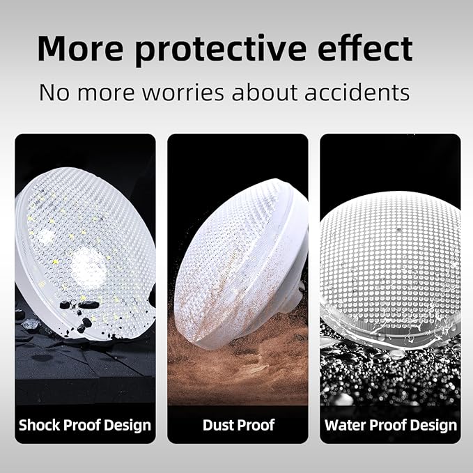Tent Light Rechargeable 2400mAh Waterproof for Camping,Outdoor,Power Outage(4 Pack)