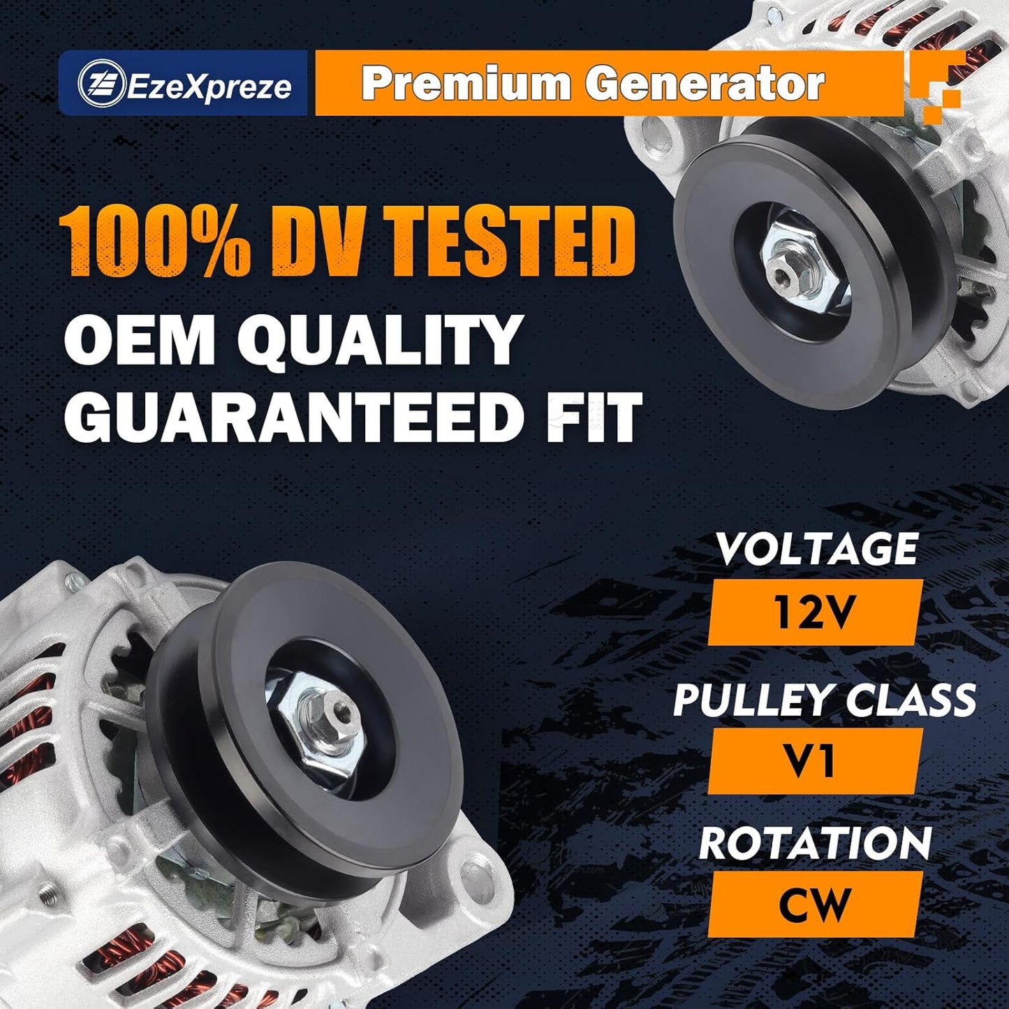 Ezexpreze New Alternator Compatible With Daihatsu Core Hijet Van OE#27060-87201 16241-64010 16241-64011 100211-1640 100211-1650 100211-1680 100211-4450 100211-4660 100211-4690