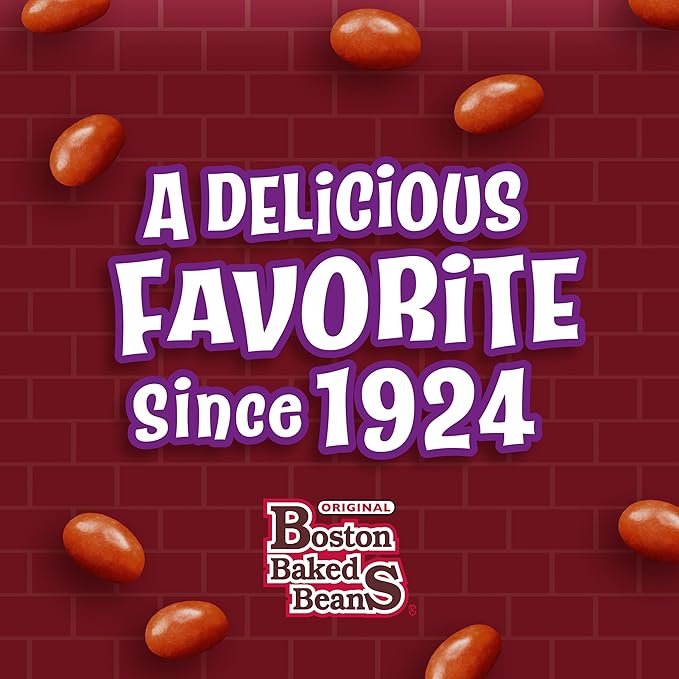 Wonka Boston Baked Beans, Candy-Coated Peanuts, Sweet & Salty, 4.3 Ounce Theater Candy Boxes (Pack of 12)