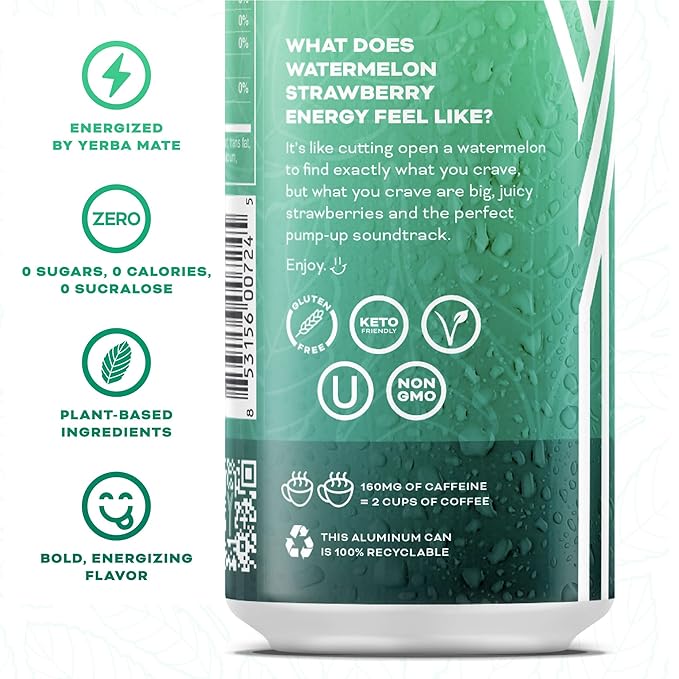 Yerbaé Variety Flex Pack, Functional Energy Drink - 0 Sugar, 0 Calories, 0 Carbs. Yerbae is Energized by Yerba Mate, Plant-Based, Healthy Alternative to Sugary Energy Beverages, 16oz cans (12 Pack)