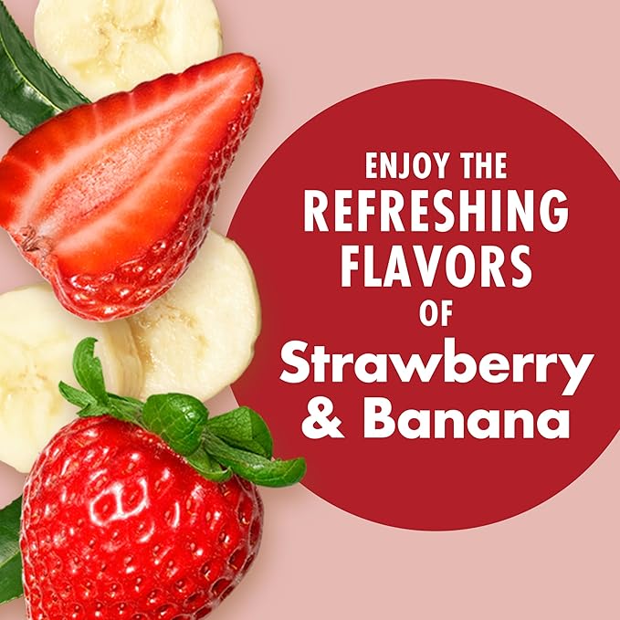 V8 +Energy Strawberry Banana Juice Energy Drink, 8 fl oz Can (24 Pack)