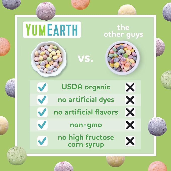 YumEarth Organic Sour Giggles Chewy Candy – Allergy Friendly, No Artificial Dyes, Non GMO, Gluten Free, Sour Fruit Flavored, Vegan Candy Snacks with No Artificial Flavors, 0.5 ounce (Box of 15)