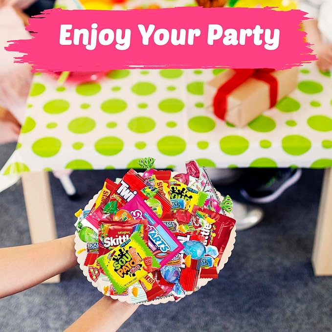Ultimate Candy Variety Pack – 8 LB of Assorted Fruit-Flavored Candies, Chews & Gummies – Individually Wrapped – Perfect for Parties, Birthdays, Office Treats, Piñatas & Everyday Snacking