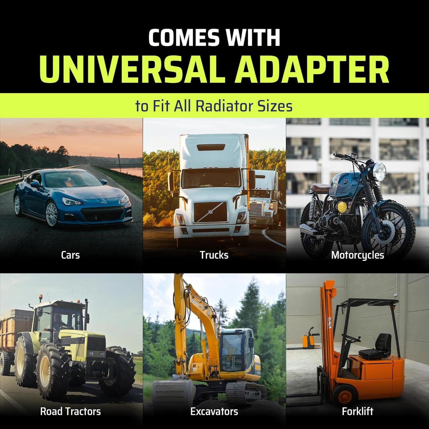 Head Gasket Tester Kit – Over 100 Tests, Complete Combustion Leak Test System with Universal Radiator Adapter, Works on Cars, Trucks, SUVs and Leak Detection Fluid 8oz