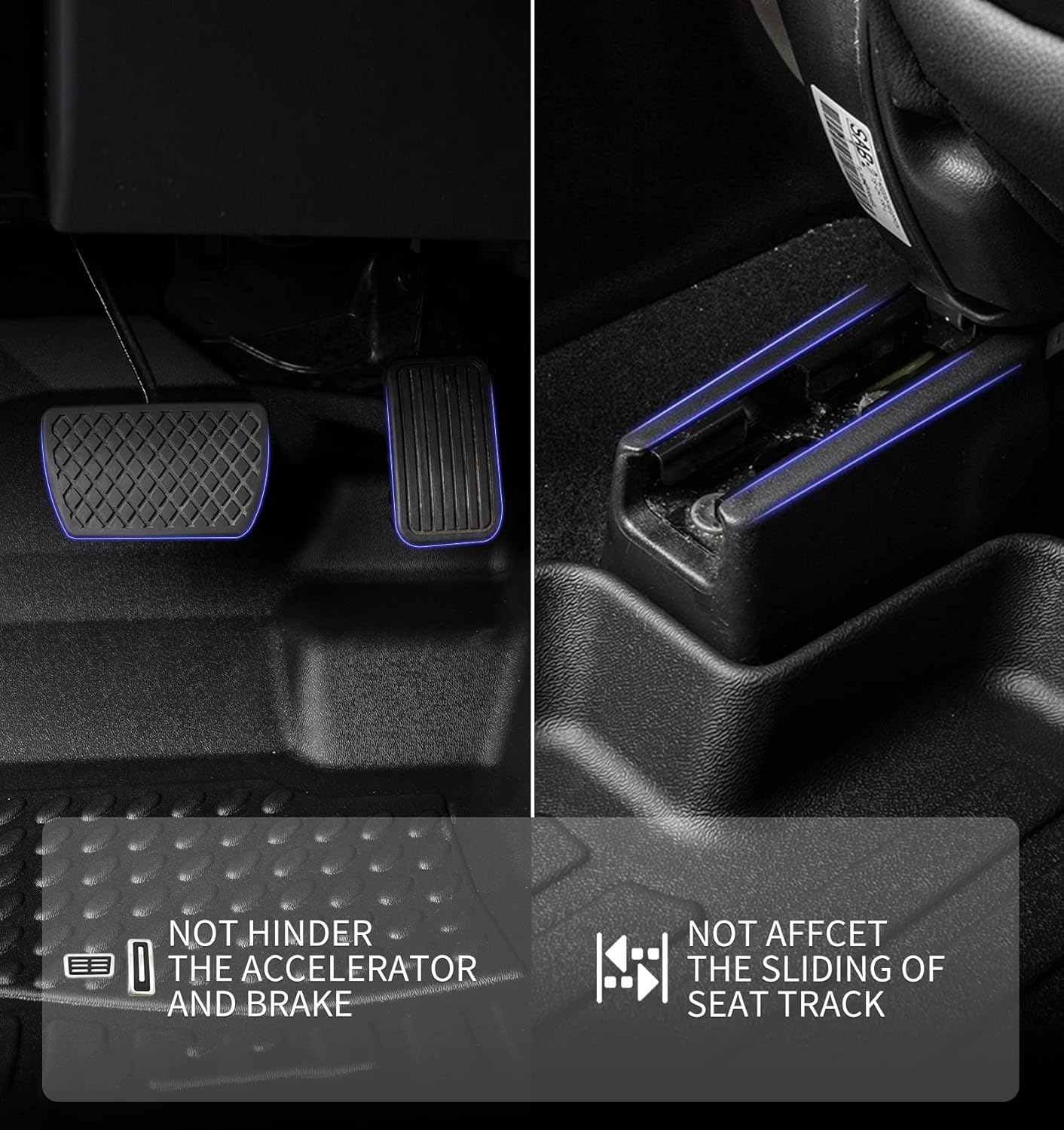 KELCSEECS® Floor Mats & Cargo Liner Custom for 2021-2025 Chevrolet Suburban/GMC Yukon XL 7 Seats with 2nd Bucket Seats All Weather Protection TPE Liners Full Set Chevy Suburban Accessories Black