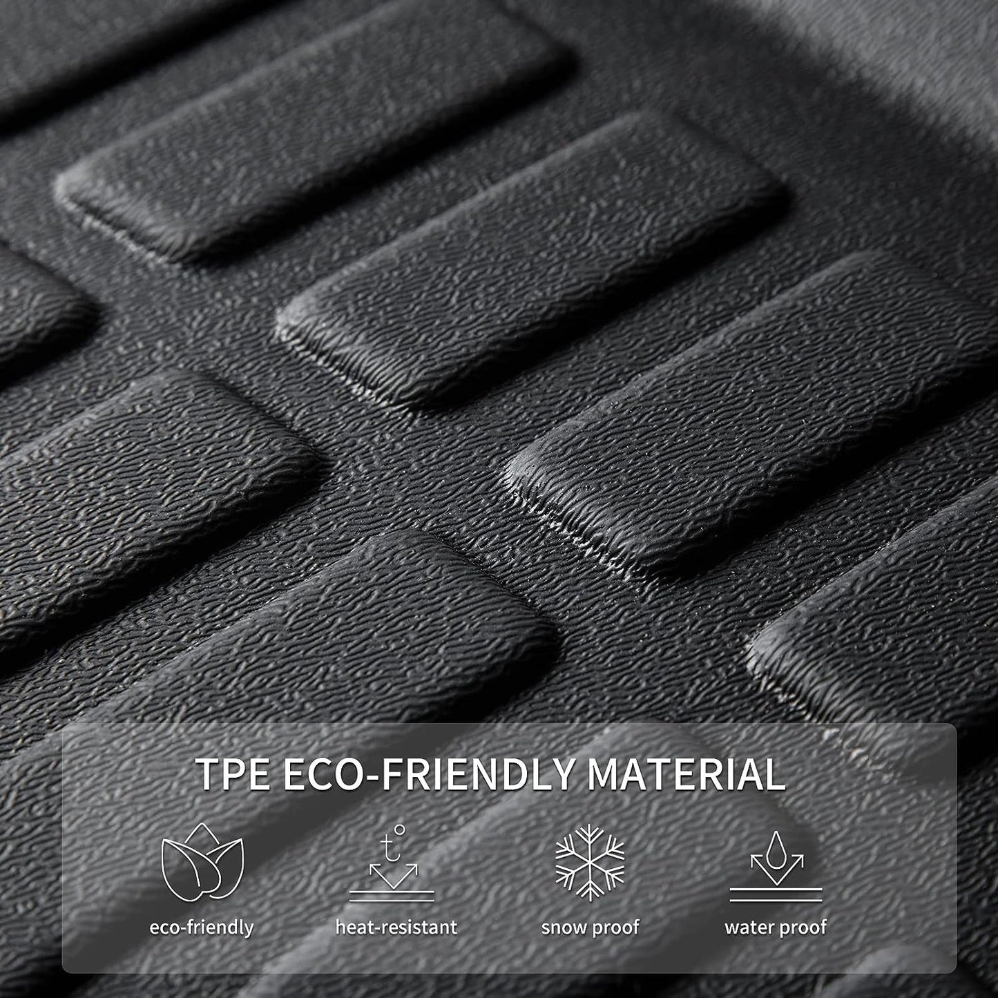 KELCSEECS® Floor Mats Custom for Hyundai Elantra Hybrid 2025 2024 2023 2022 2021 All Weather Protection TPE Heavy Duty Non-Slip Automotive Floor Liners Fits Front & 2nd Row full set Accessories, Black