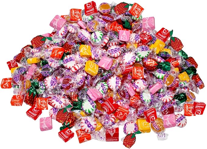 ASSORTIT X Starburst Collab Holiday Bulk Special Assorted Starbursts & Hostess Mix Fruit Pops 9.75 Lb Bulk Soft Chewy & Hard Candy Mixed Assortment Value Pack 700 Pcs (140 oz)