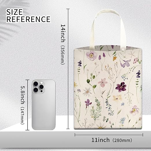 Car Trash Can, Hanging Garbage Bin for Men and Women, Cute Car Organizer and Storage Bag, Canvas Vehicle Trash Can Bag Easy-to-Install Cute Purple and White Floral