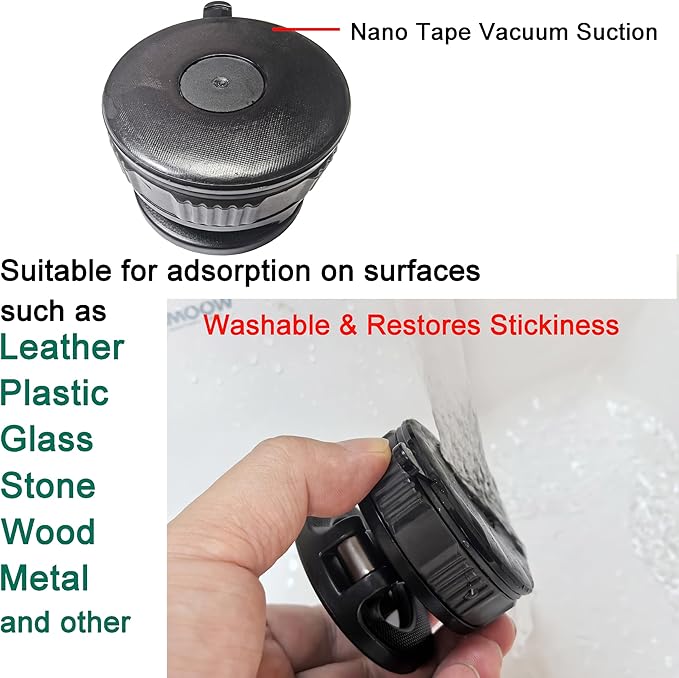 Car Phone Holder Mount with Nano Gel Vacuum Magnetic Suction,Magsafe Car Holder, Phone Mount for Car/Home/Workplace, Compatible for Phones