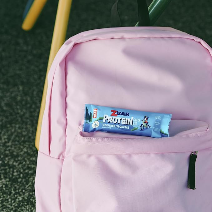 Zbar Protein - Chocolate Chip, Chocolate Mint, Cookies 'n Creme - Variety Pack - Crispy Snack Bars - Made with Organic Oats - Non-GMO - 5g Protein - Gluten Free Protein Bars, School Snacks (18 Pack)