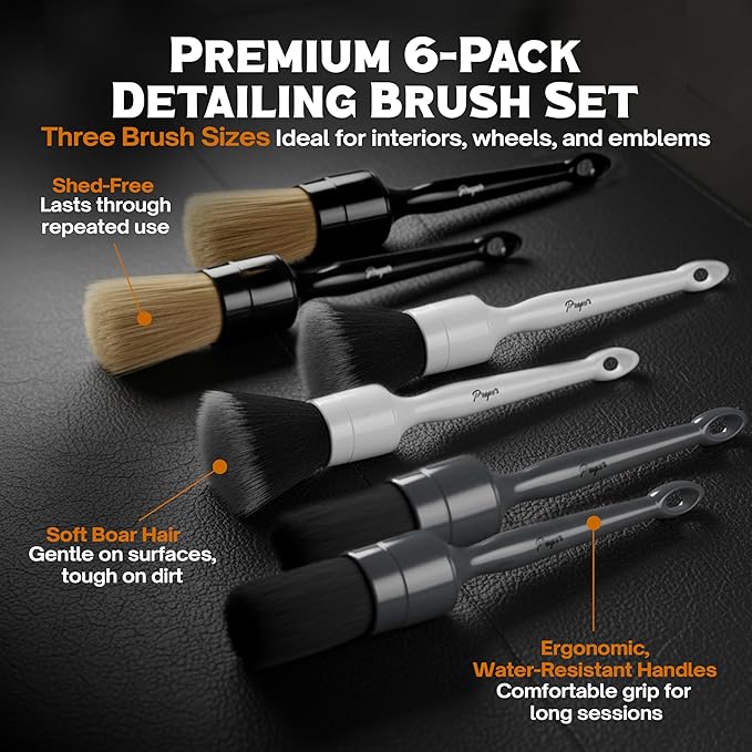 Detailing Brushes 6 Pack