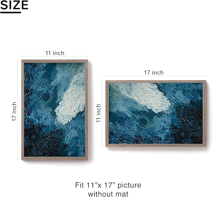 12x18 Frame Solid Oak Wood Veneer with Plexiglass, Brown 12x18 Poster Frame for Horizontal or Vertical Wall Mounting Picture Frames for Gallery Art Prints Home Decor, 1 Pack
