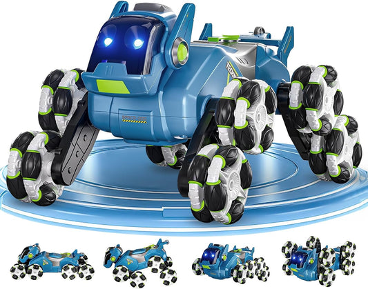 Gesture Sensing RC Stunt Car,Remote Control Car Toys for Ages 8-10-12,with Lights Music Spray,8WD 360° Spins All Terrains Kids Toys Car, 6-8 Year Old Boy Birthday Gift & 6-13 Best Gift for Kid