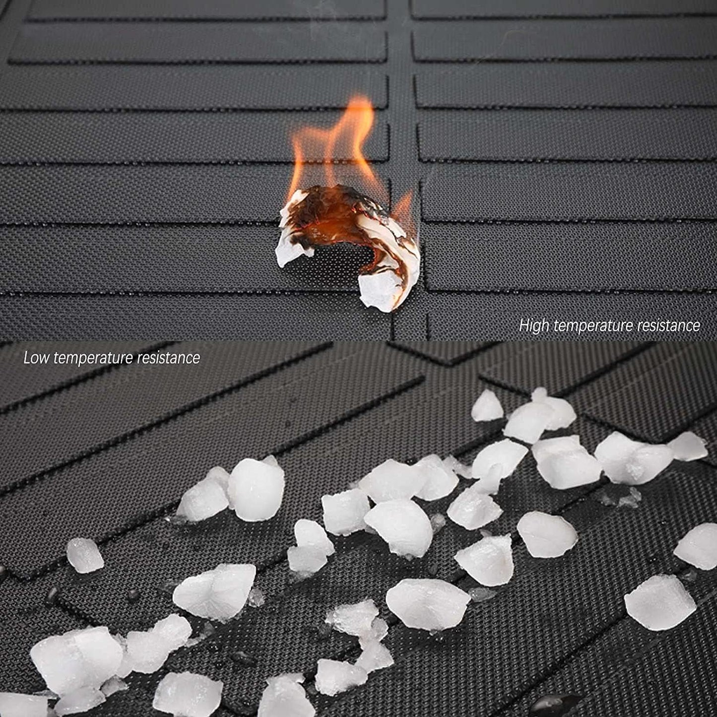 KELCSEECS Floor Mats & Cargo Liner for 2012 2013 2014 2015 2016 2017 Chevrolet Chevy Equinox & GMC Terrain/Terrain Denali All Weather Car Mats Cargo Mat Floor Liners Trunk Mat Trunk Liner Accessories