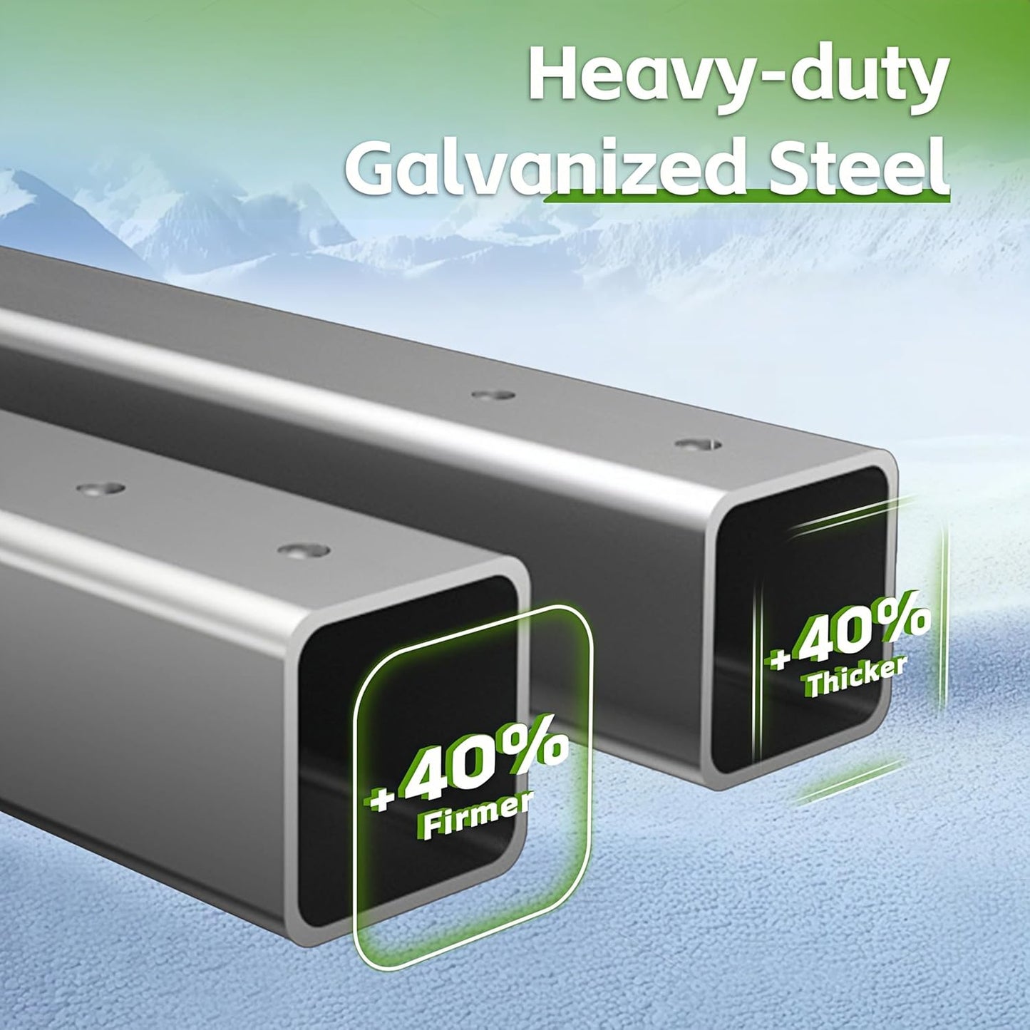 12x20x8.7 FT Carport with Galvanized Steel Roof, Heavy Duty Metal Carport Canopy, Car Shelter Garage for Pickup, Boat, Car and Tractors, Grey