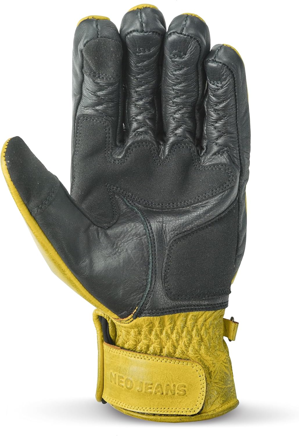 Leather Motorcycle Gloves with Adjustable Fitting Bike Riding Gloves for Riders