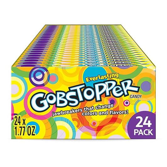 Wonka Everlasting Gobstopper, Candy, Jawbreaker Candy, 1.77 oz (24 ct)