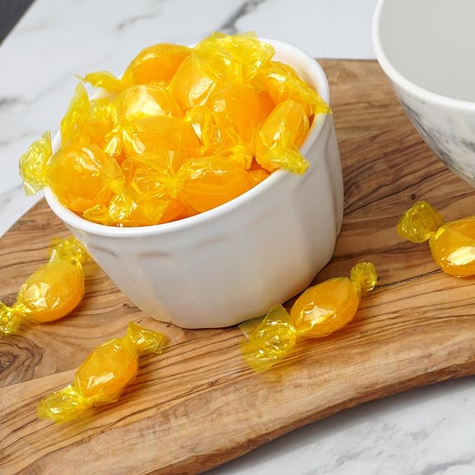 Arcor Butterscotch Discs Hard Candy, 1 Pound Bulk Candy (Approx. 75 pcs.), Butterscotch, Yellow Candy