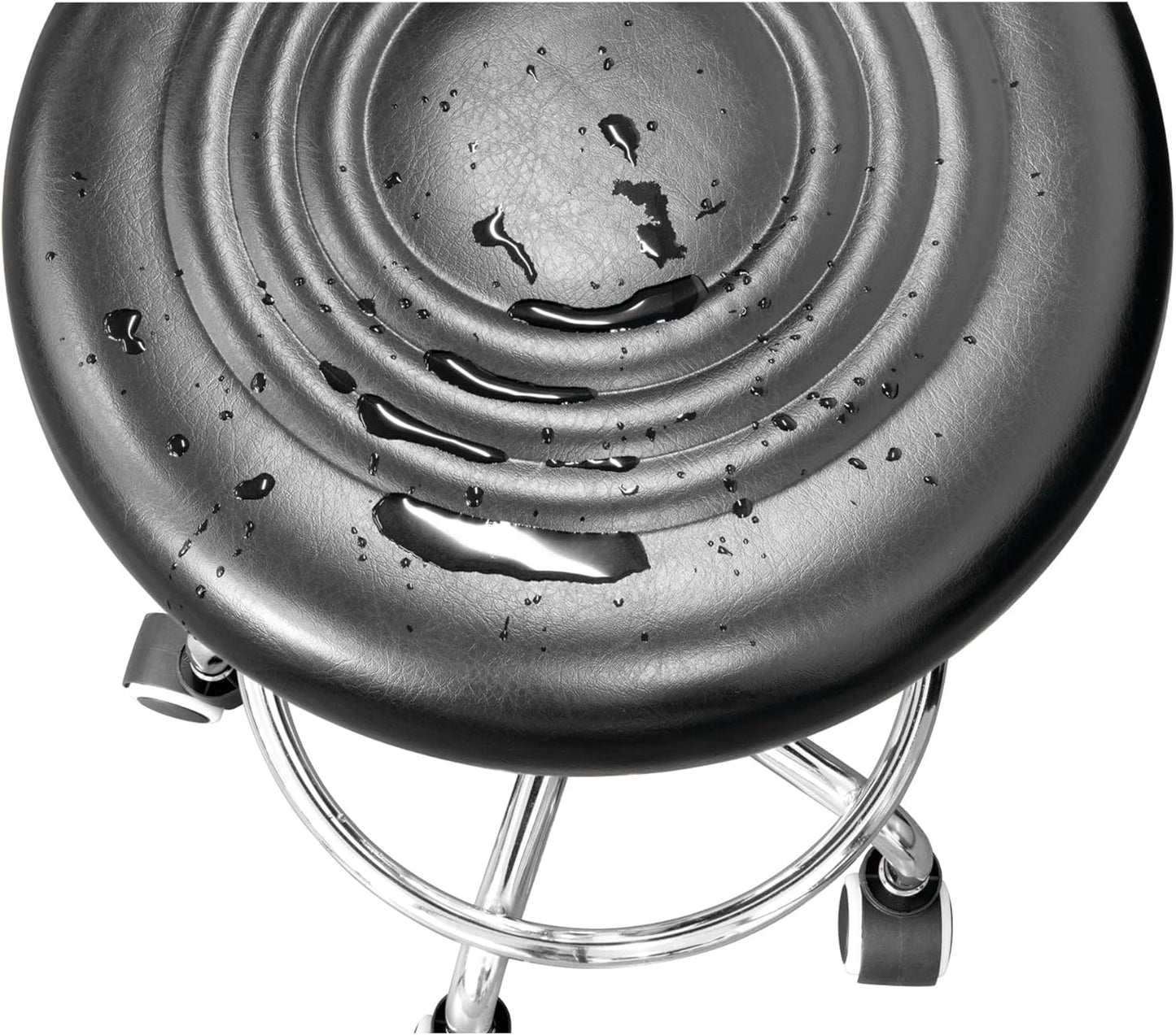 Performance Tool W85027 Adjustable (19 - 24 Inch) Pneumatic Rolling Bar Stool, 250 Lbs Capacity