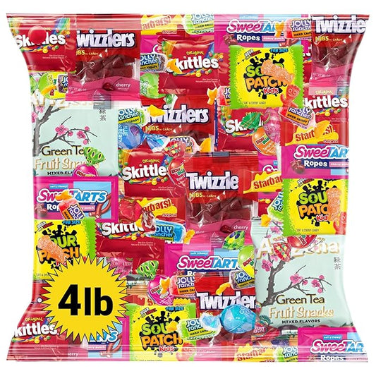 Ultimate Candy Variety Pack – 4 LB of Assorted Fruit-Flavored Candies, Chews & Gummies – Individually Wrapped – Perfect for Parties, Birthdays, Office Treats, Piñatas & Everyday Snacking