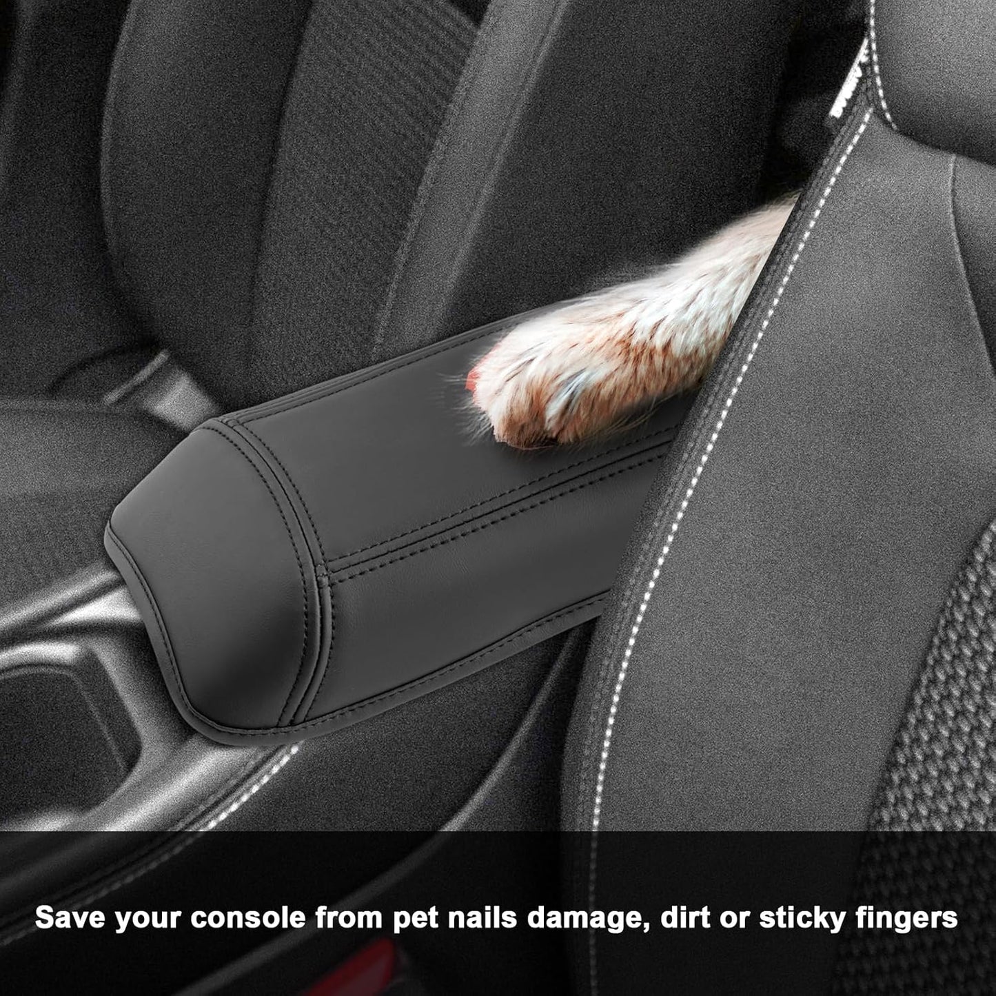 SXCY for 2025 Nissan Kicks Armrest Cover for 2025+ Nissan Kicks Center Console Cover 2025 Kicks Middle Console Cover 2025 Kicks Center Console Armrest Cover (0.24 Inches-Thin Cover)