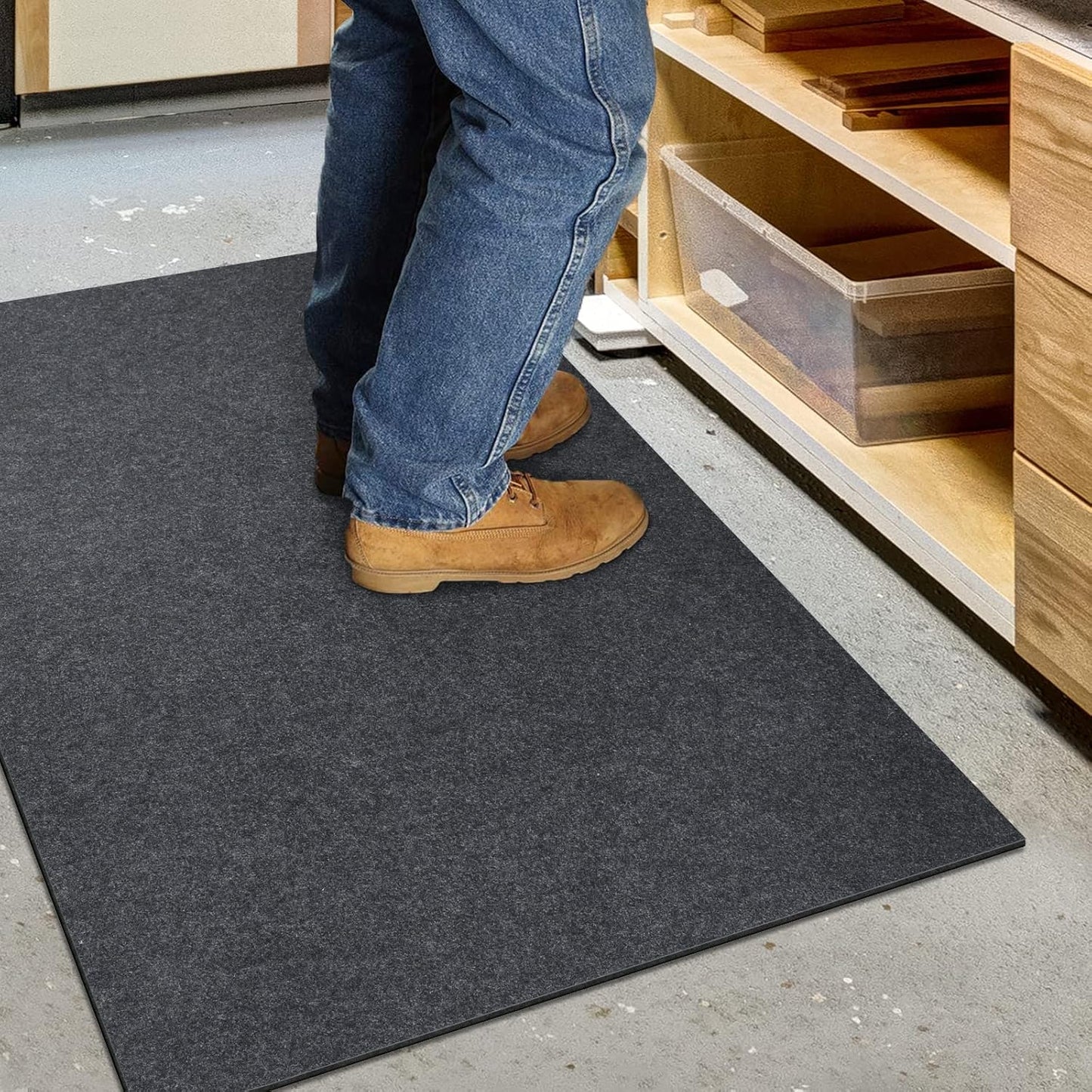 Oil Spill Mat, 29 x 36 inches, Premium Absorbent Oil Pad. Contains Liquids, Protects Garage Floor from Spills, Drips, Splashes and Stains. Washable, Reusable, Waterproof Rubber Parking Mats