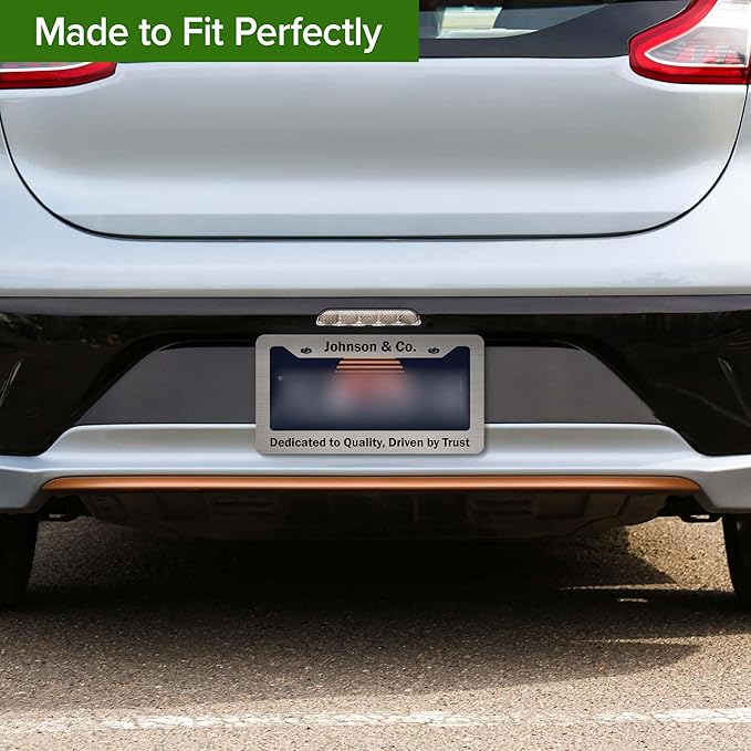 Custom Plate Frame, Personalized Text Plate Holders Metal for Car Tag, 6.5 x 12.5 Inch, Weather Resistant, Made in USA My Sign Center