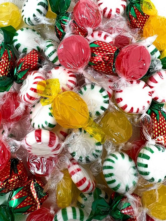 American Favorites Candy Party Mix Individually Wrapped Hard Candies Bulk Assortment 7 Flavors Variety Pack Resealable Bag 1 Lb 70+pcs (16 Oz)