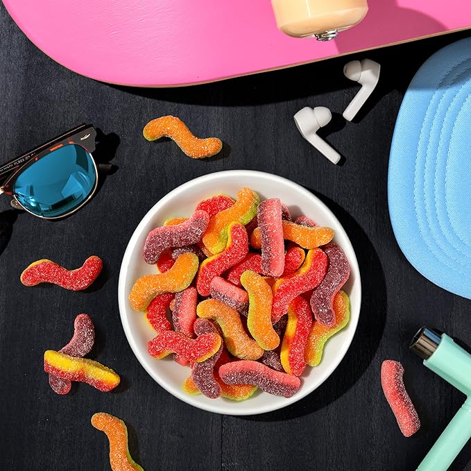 Trolli Sour Brite Duo Crawlers Candy, 3 Ounce Bags (Pack of 12)