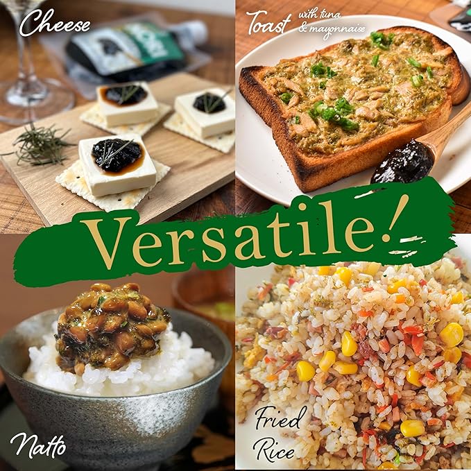 YAMASAN KYOTO UJI Japanese Nori Tsukudani Simmered Seaweed Paste, Umami and Sweet, Vegan, Low Fat, Versatile Condiment for Topping Rice and Various Dishes, Made in Japan 165g(5.8oz)