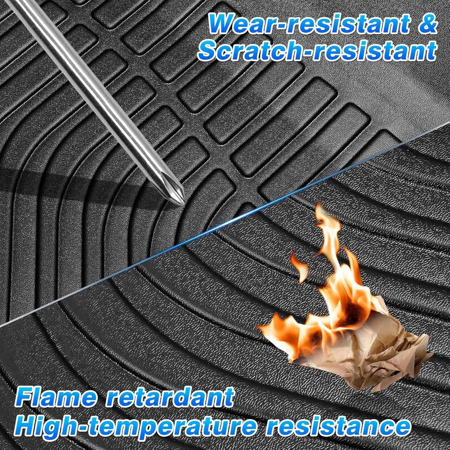 Cartist Floor Mats Compatible with Genesis G70 RWD 2019-2025 Accessories (Not fit AWD) All Weather Floor Liner 2 Rows Carpet Protection 3D TPE Odorless