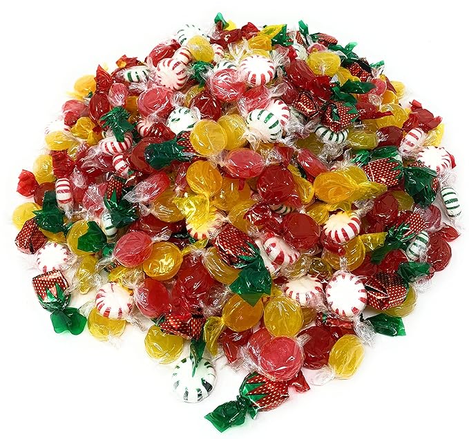 American Favorites Sweets Party Mix Individually Wrapped Hard Candies Bulk Assortment 7 Flavor Variety Pack 6 Lb 450+pcs (96 Oz)
