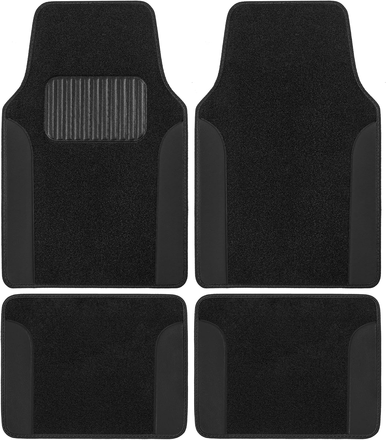 Click to see full view  Ask Rufus  Can it be trimmed?   Is it waterproof?   Does it have a non-slip bottom?   Ask something else BDK Auto MT-202-BK: Carpet Vinyl Mats 4Pc/Black