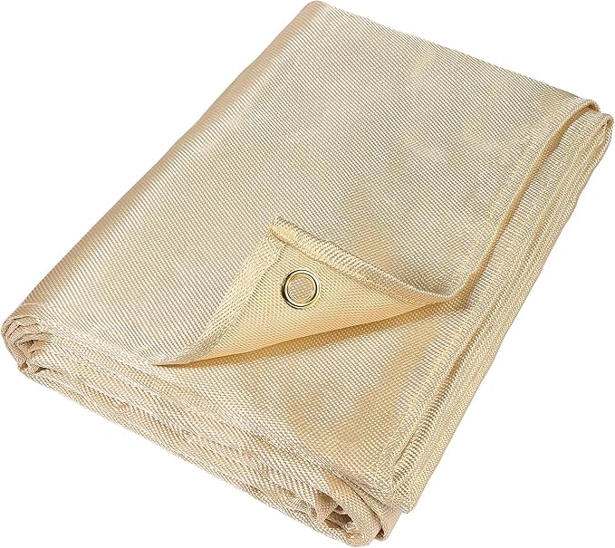 Welding Blanket, Heavy Duty Welding Blanket 6FTx8FT Large Size Fiberglass Welding Curtain
