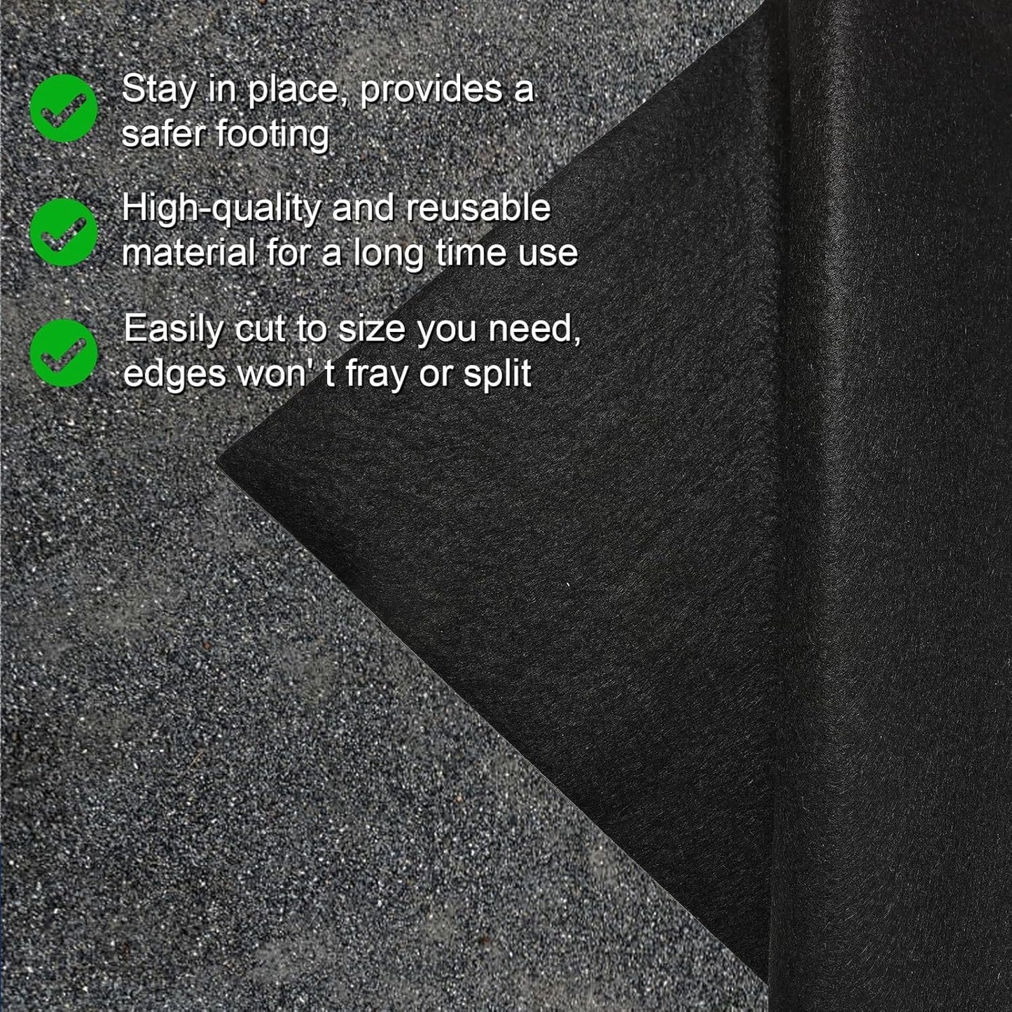 29 * 36IN Oil Spill Mat, Garage Floor Mat, Premium Absorbent Oil Pad, Waterproof, Protect Garage Surface from Spill & Stain, Reusable, Washable, Durable, Black