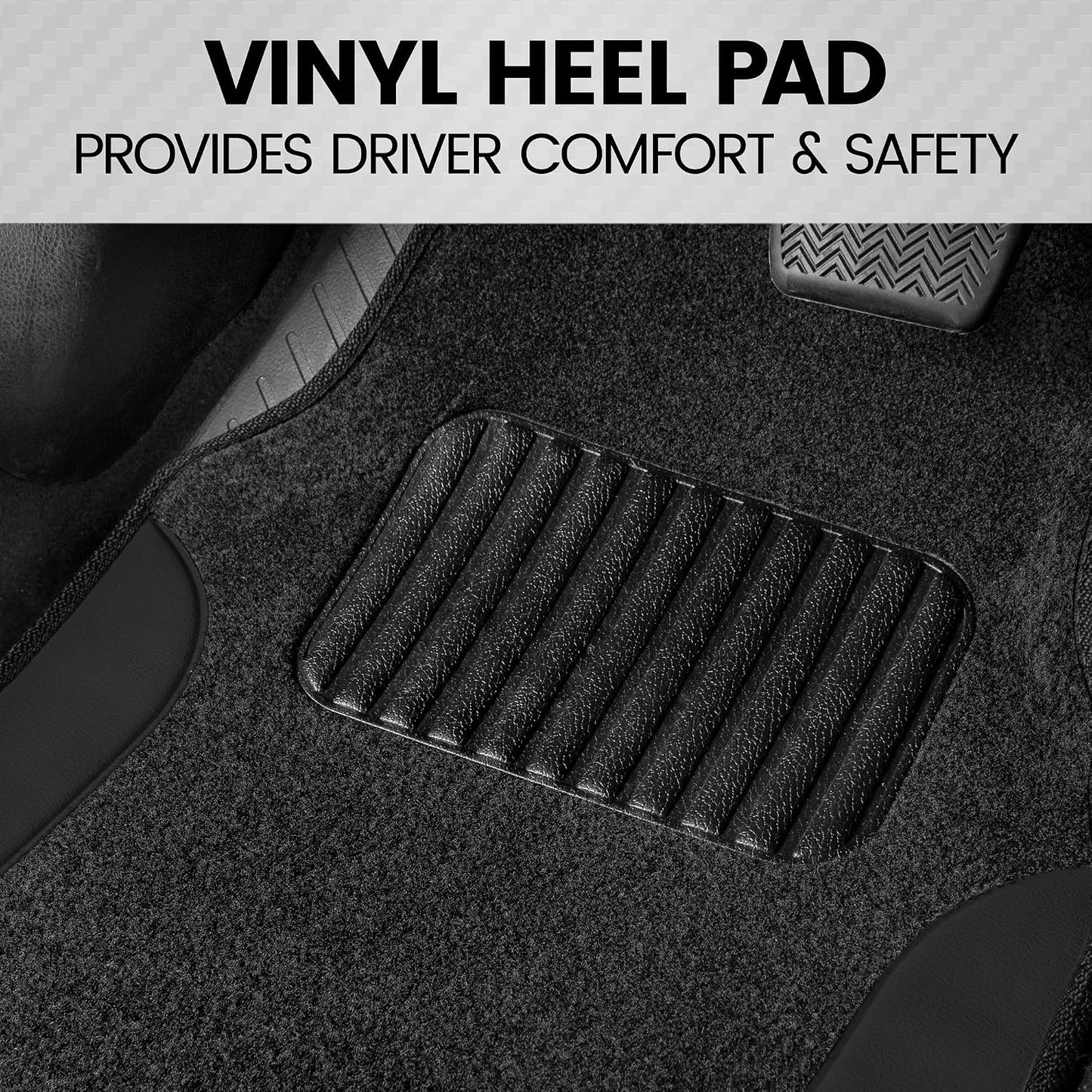 Click to see full view  Ask Rufus  Can it be trimmed?   Is it waterproof?   Does it have a non-slip bottom?   Ask something else BDK Auto MT-202-BK: Carpet Vinyl Mats 4Pc/Black