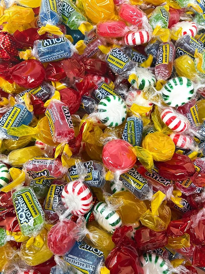 American Favorite Hard Candy Assorted Bulk Party Mix Jolly Ranchers And Old Fashioned Candies Individually Wrapped 12 Flavor Assortment Variety Pack 6 Lbs 150+pcs (96 Oz)
