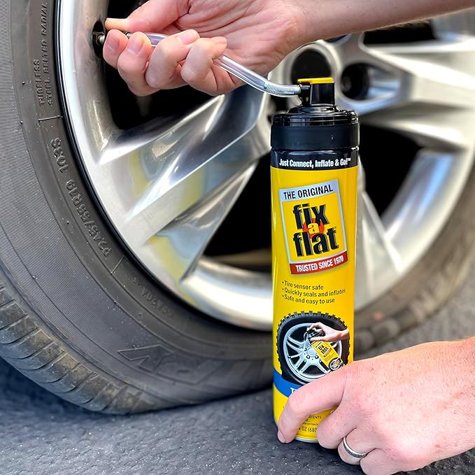 Fix-A-Flat S60369 Aerosol Emergency Flat Tire Repair and Inflator, for X-Large Tires, Eco-Friendly Formula, Universal Fit for All Cars, Trucks and SUVs, 24 oz. (Pack of 1)
