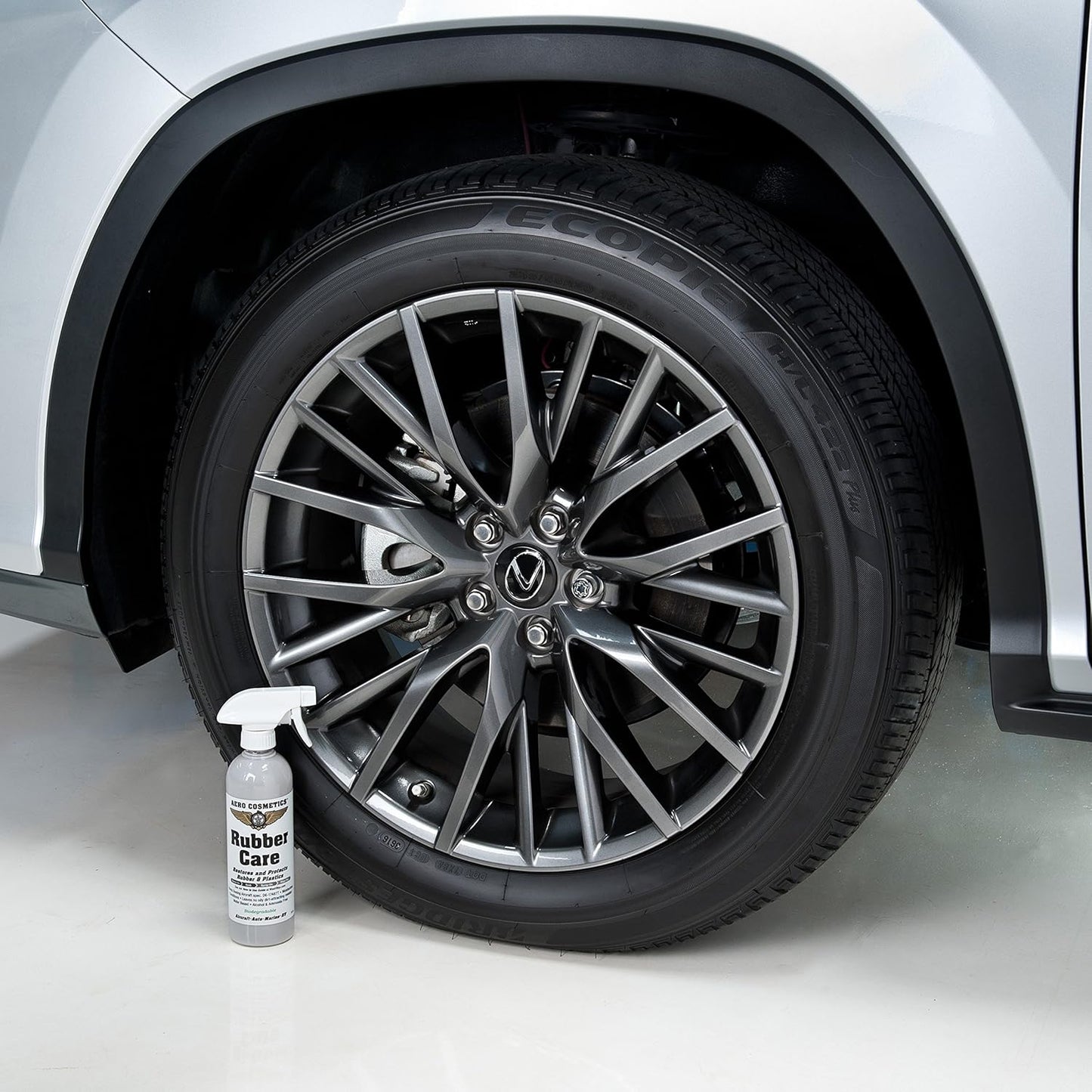 Ceramic Tire Dressing Protector, No Tire Shine, No Dirt or Brake Dust Attracting Residue 1 Gallon Satin/Matte Finish Stays Clean Longer Cleans Up Easier Aircraft Grade Better Than Automotive Products