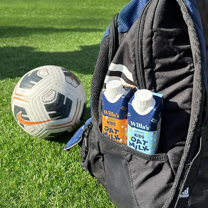 Willa's Organic Kid's Oat Milk with 8g Protein & 240g Calcium, Plant-Based Milk for Kids, Dairy-Free, Low Sugar, 2g Fiber – 8.25 oz, 16 Pack